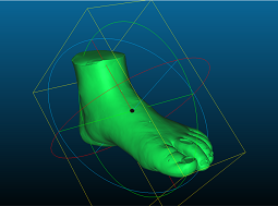 足型のCGグラフィック